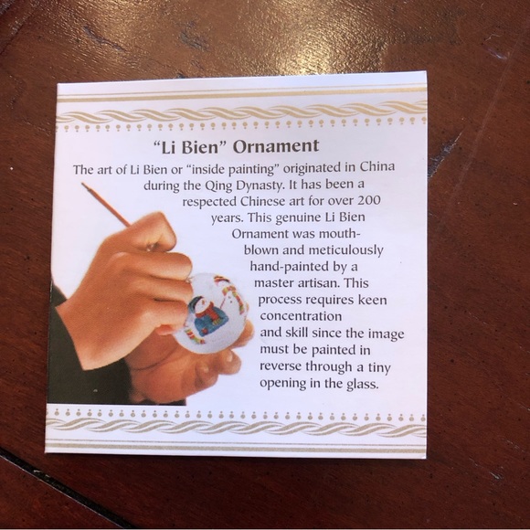 🌲 Vintage Li Bien hand-painted ornament and Restoration Hardware hand wa… - Picture 9 of 10